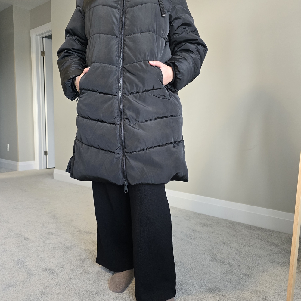 Vero Moda Black Quilted Long Puffer Coat